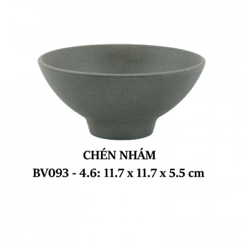 Bv093-4.6 Chén Nhám 4.6 inch (Dark Grey) - Spw