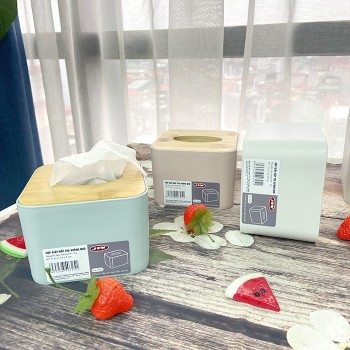 Hộp giấy nắp tre vuông nhỏ 4003 -  SL