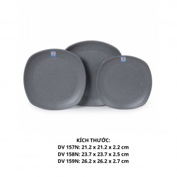Dĩa Vuông Dv 158  - DV158 - Nhám Xám - FTC