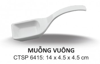 CTSP6415 Thìa Vuông (Trắng Trơn) - ET