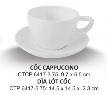 CTCP6416-3 Ly Quai Cà Phê Espresso 3 (Trắng Trơn) - ET