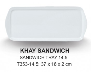 T353-14.5 Khay sandwich (White) - SPW T353-14.5 Khay sandwich (White) - SPW