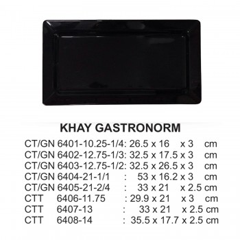 CT/GN6401-10.25-1/4 Khay 10.25 (Đen) -  ET