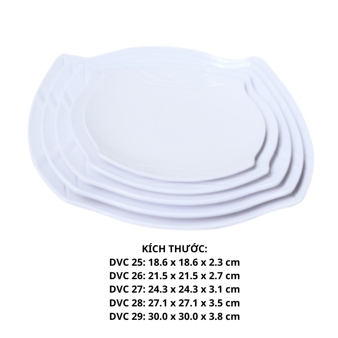 Dĩa Vuông Cạn Dvc 25 - Dvc25 -FTC
