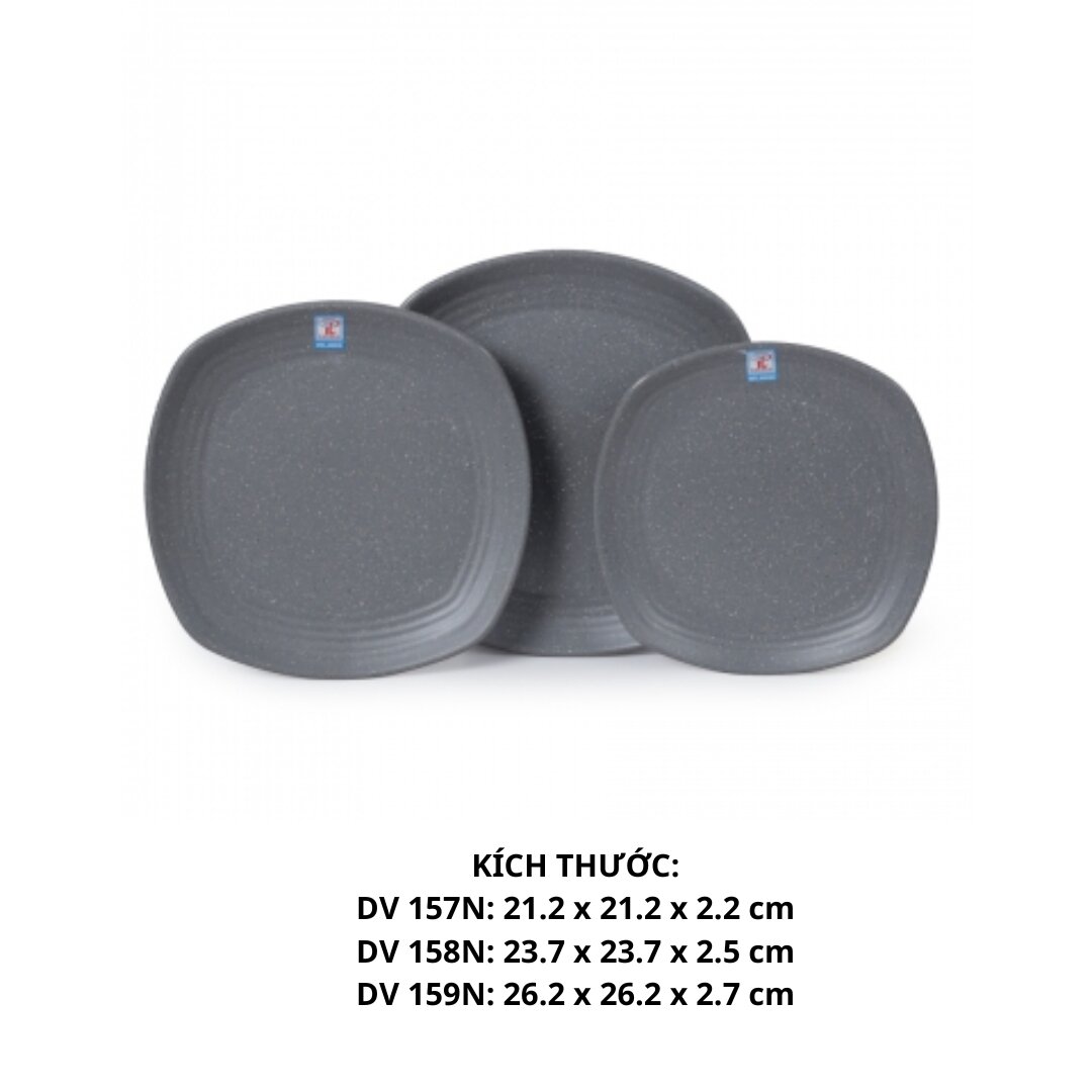 Dĩa Vuông Dv 159  - DV159 - Nhám Xám - FTC